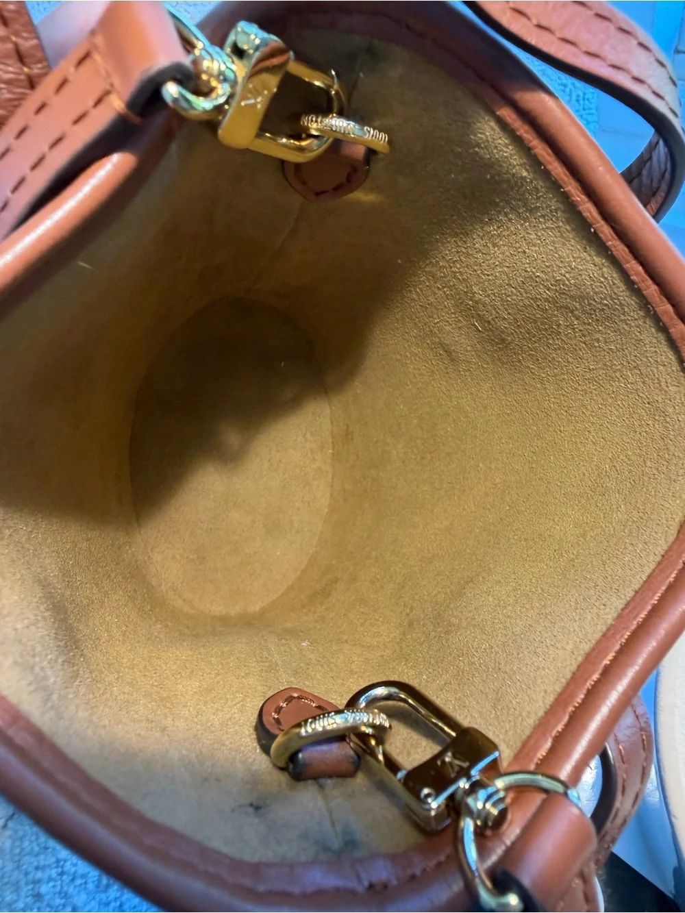 Louis Vuitton Nano Crossbody Bag And Pouch
